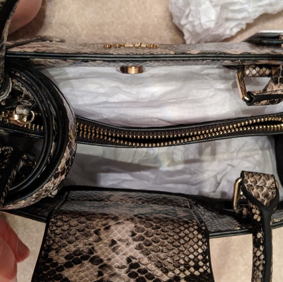 Guess Snakeskin Audrey Satchel - Picture 4 of 7